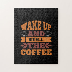 Coffee Art Wake Up And Smell The Coffee Jigsaw Puzzle