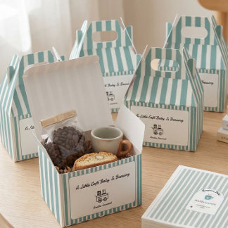 Coffee Baby Is Brew Modern Baby Shower Favor Box