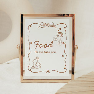 Coffee Baby is Brewing Baby Shower Food Sign