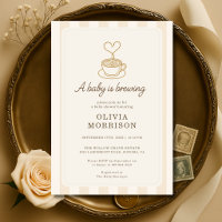 Coffee Baby is Brewing Gender Neutral Baby Shower