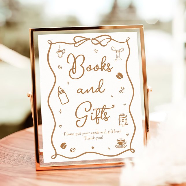 Coffee Baby Shower Books & Gifts Poster (Creator Uploaded)