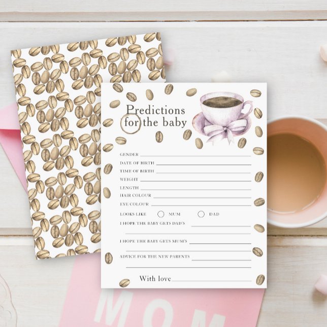 Coffee baby shower - predictions and advice baby (Creator Uploaded)