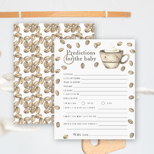 Coffee baby shower - predictions and advice baby