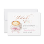Coffee Baby Shower Thank You Card