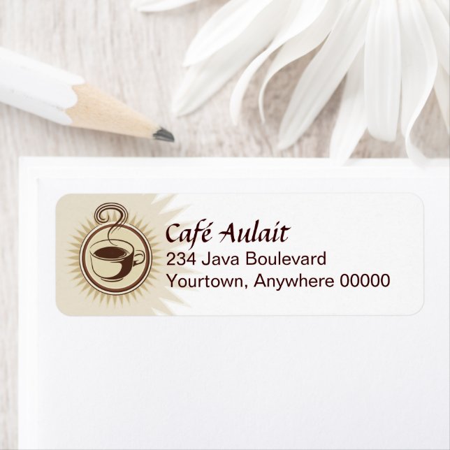 Coffee Bar Business Return Address (Insitu)