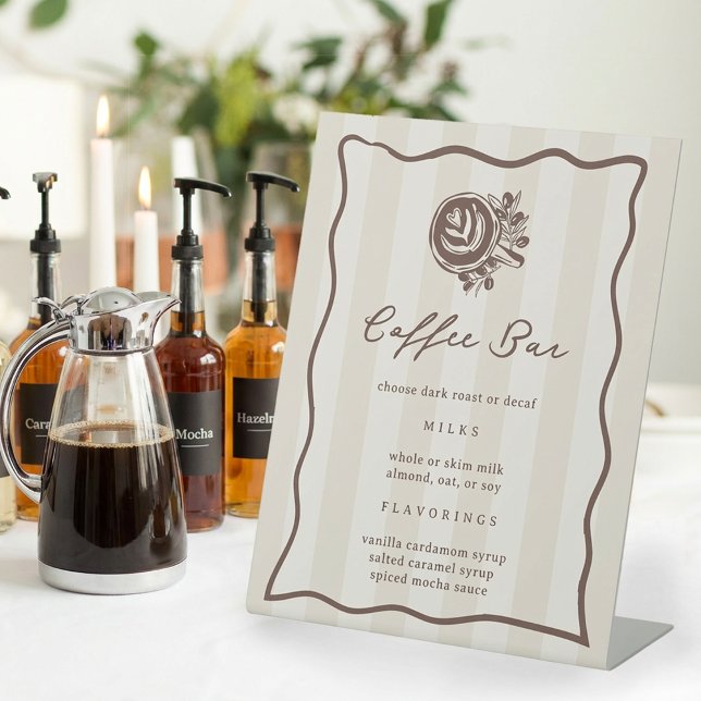 Coffee Bar, Cafe Drink Menu Sign (Creator Uploaded)