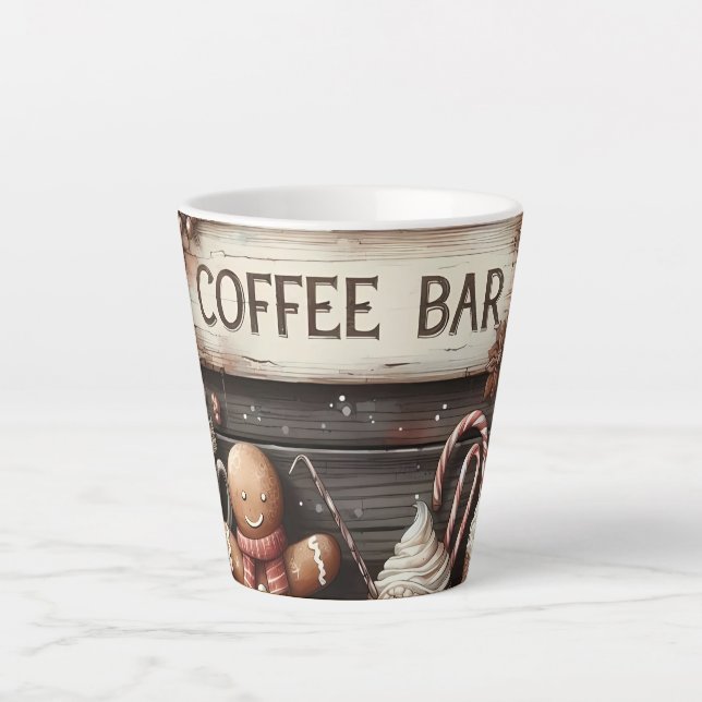coffee bar latte mug (Front)
