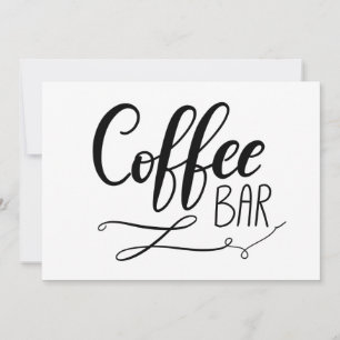 Coffee Bar Simple Casual Handwritten Script