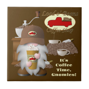 Coffee Barista Gnome Tile