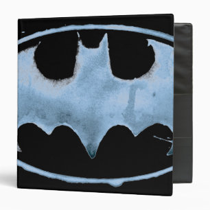 Coffee Bat Symbol - Blue Binder