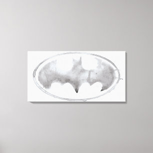 Coffee Bat Symbol - Grey Canvas Print