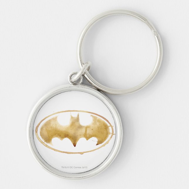 Coffee Bat Symbol Keychain (Front)