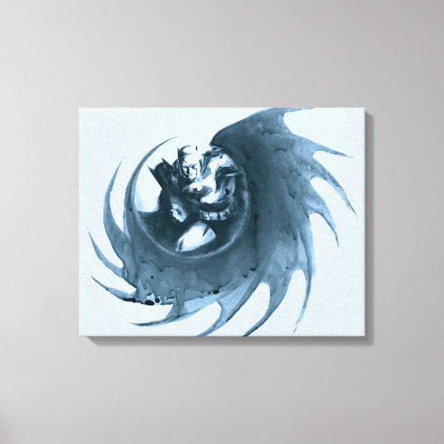 Coffee Batman Canvas Print (Front)