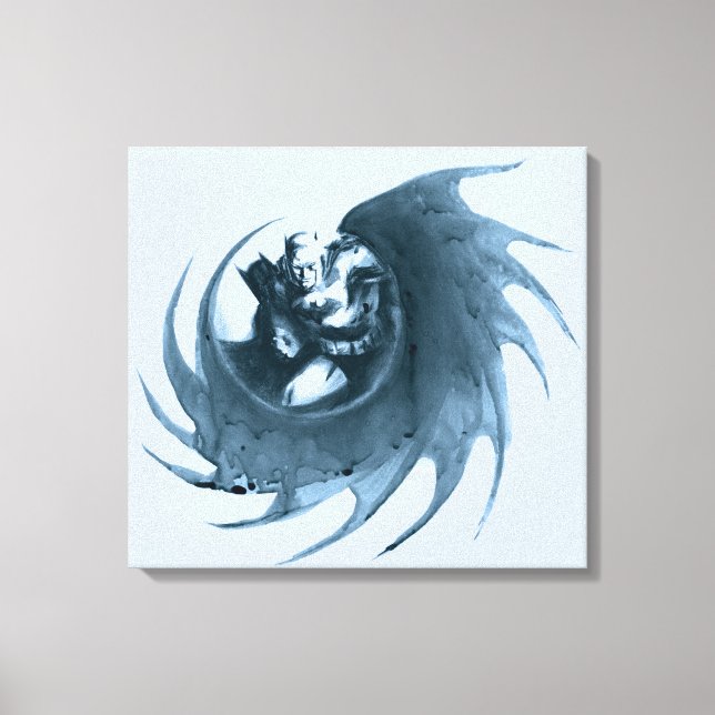 Coffee Batman Canvas Print (Front)