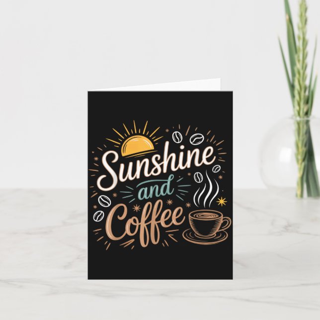 Coffee Beach Repeat Summer Hawaii Sunshine and Card (Front)