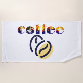 coffee beach towel