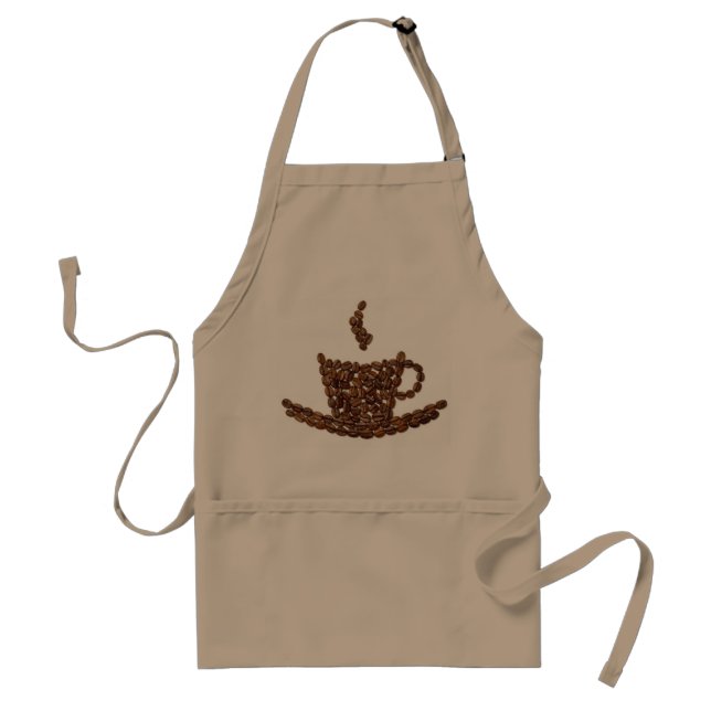 Coffee Bean Apron. Coffee shop. Kitchen. Home Standard Apron (Front)