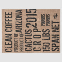 Coffee Bean Bag Tissue Paper