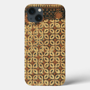 Coffee Bean Batik Art Pattern Design iPhone 13 Case