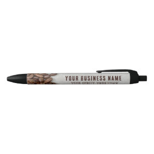 Coffee Bean Black Ink Pen