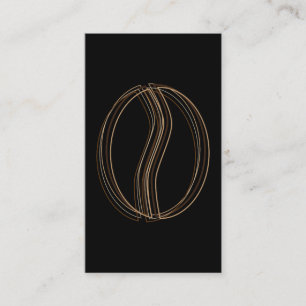 coffee bean blur business card