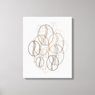 coffee bean blur canvas print