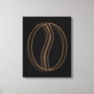 coffee bean blur canvas print