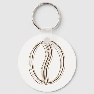 coffee bean blur keychain