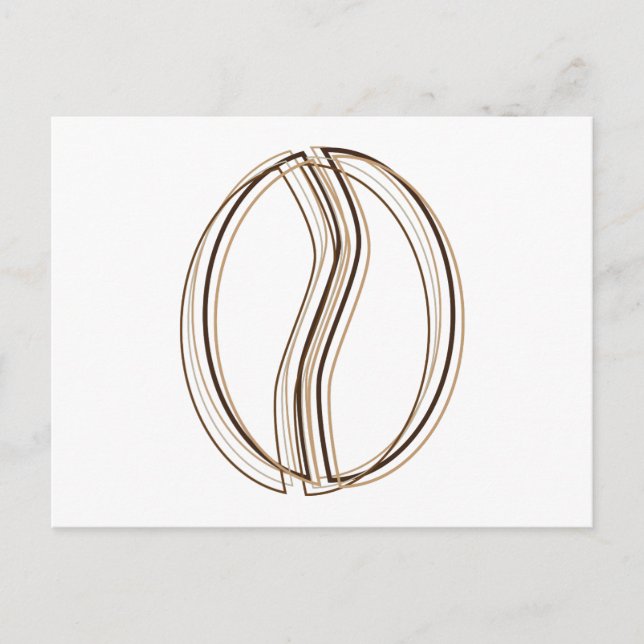coffee bean blur postcard (Front)