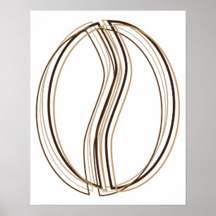 coffee bean blur poster