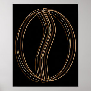 coffee bean blur poster