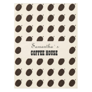 Coffee Bean Branded Business Professional Tablecloth