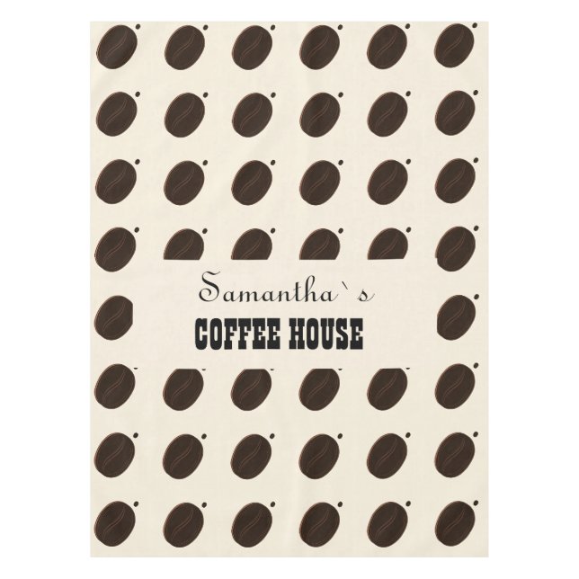 Coffee Bean Branded Business Professional  Tablecloth (Front)