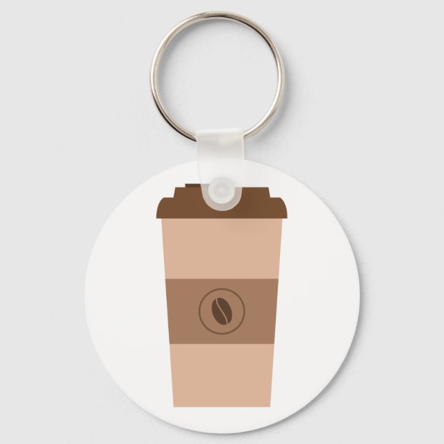 Coffee Bean Cup Keychain (Front)