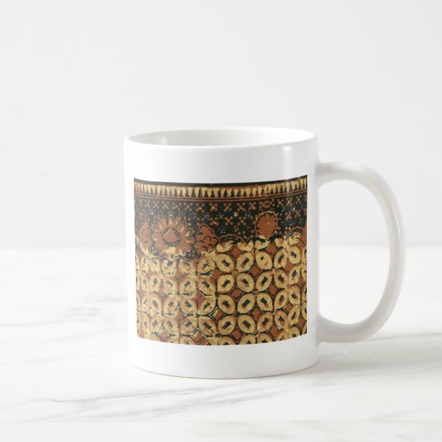 Coffee Bean Earthy Boho Rustic Coffee Mug (Right)