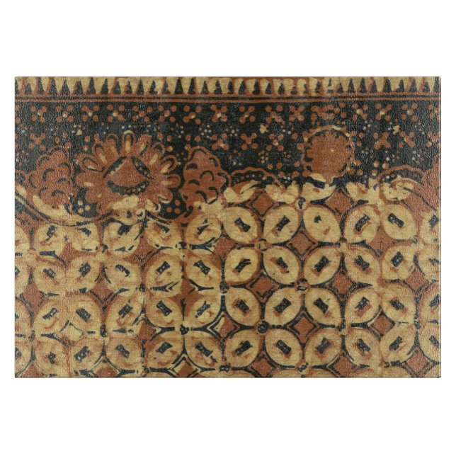 Coffee Bean Earthy Boho Rustic Cutting Board (Front)