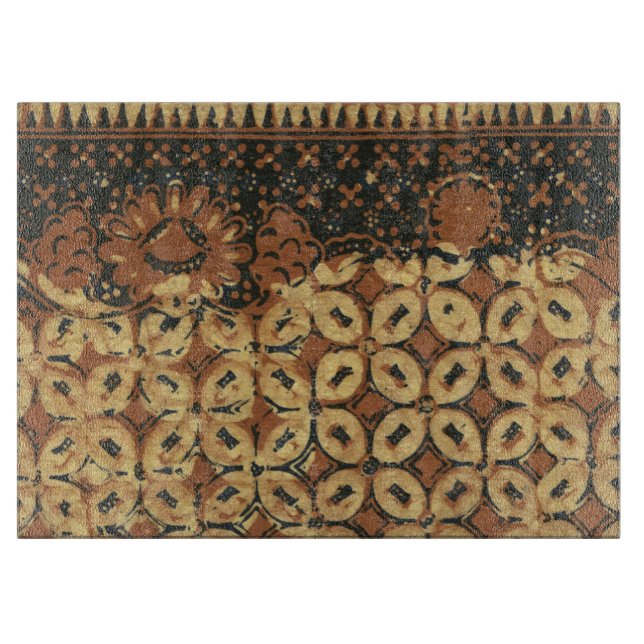 Coffee Bean Earthy Boho Rustic Cutting Board (Front)