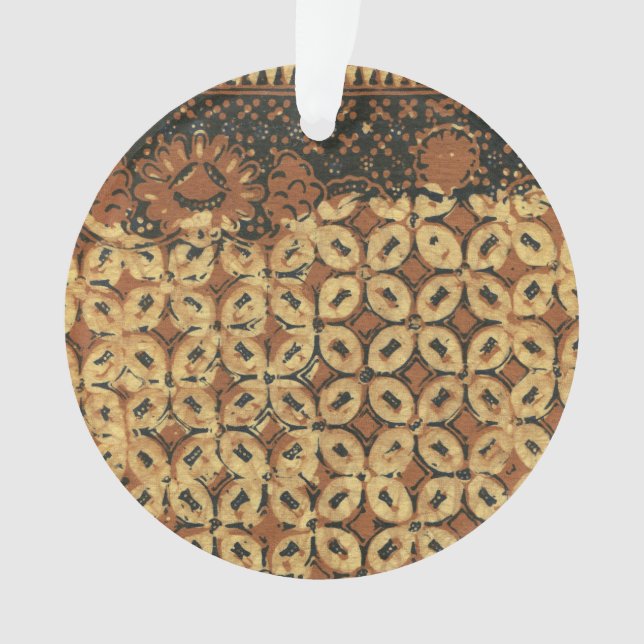 Coffee Bean Earthy Boho Rustic Ornament (Front)