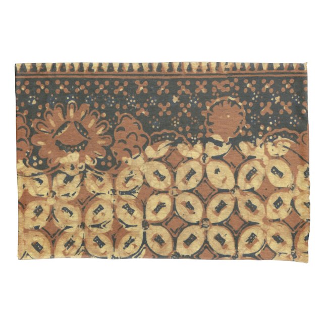 Coffee Bean Earthy Boho Rustic Pillowcase (Front)