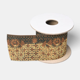 Coffee Bean Earthy Boho Rustic Satin Ribbon