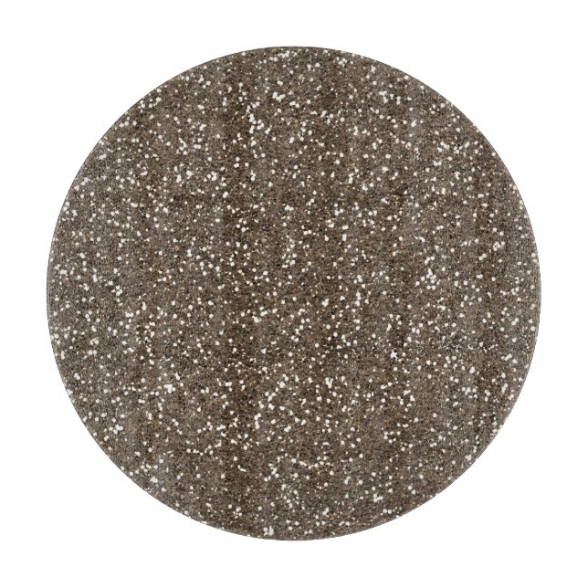 Coffee Bean Faux Glitter Cutting Board (Front)