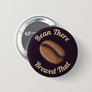 Coffee Bean Icon 2 Inch Round Button