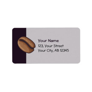 Coffee Bean Icon Label