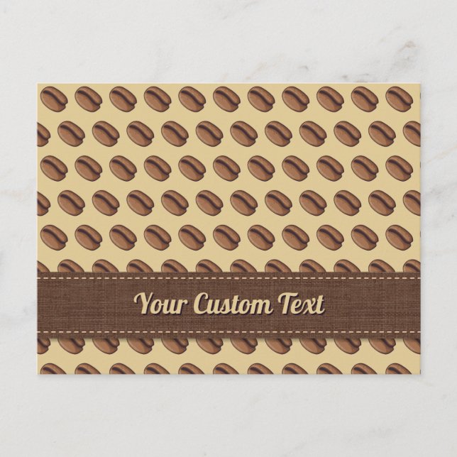 Coffee Bean Icon Postcard (Front)