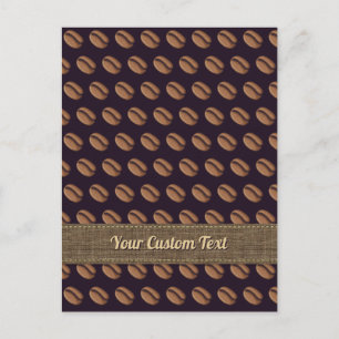 Coffee Bean Icon Postcard