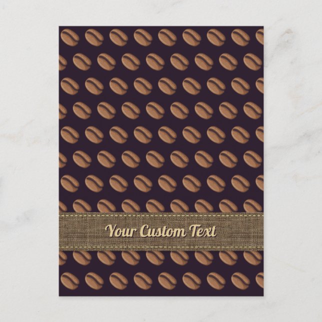 Coffee Bean Icon Postcard (Front)