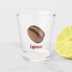 Coffee Bean Icon Shot Glass