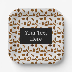 Coffee Bean Paper Plate