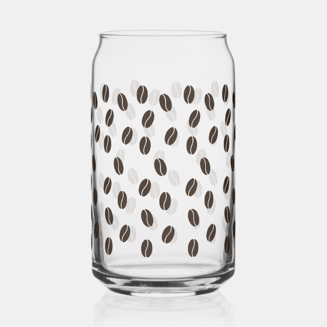 Coffee Bean Pattern  Can Glass (Back)