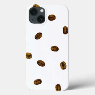 Coffee Bean Pattern iPhone 13 Case